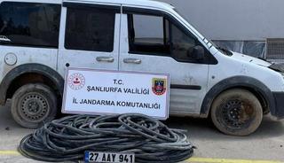 Çalınan 200 metre kablo bulundu