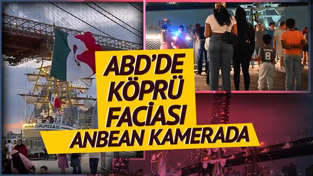 Yelkenlerden düştüler! ABD'de köprü faciası anbean kamerada: Feci şekilde can verdiler... Hepimiz koşmaya başladık, büyük şoktu