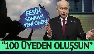 'Fesih' sonrası yeni öneri: 7 maddede sıraladı
