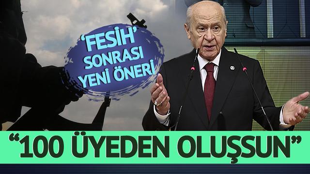 'Fesih' sonrası yeni öneri: 7 maddede sıraladı