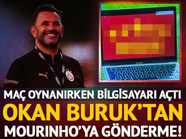 Okan Buruk'tan maç oynanırken Mourinho'ya gönderme!
