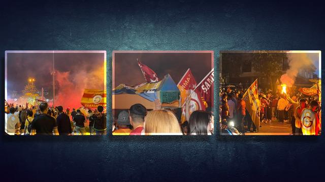 Galatasaray beşinci yıldızını taktı! Yurdun dört bir yanında büyük bir coşku var... Fenerbahçe bayrağı dikkat çekti