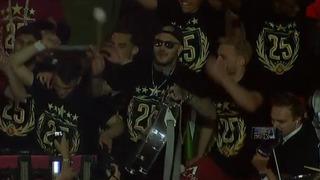 Galatasaray'ın şampiyonluk kutlamasında Icardi'den Fenerbahçe'ye olay gönderme! Sneijder'in başlattığı akımı sürdürdü