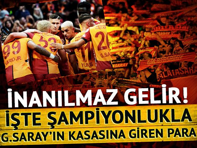 İnanılmaz gelir! İşte G.Saray'ın kazancı...