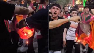 Amedspor taraftarı sokak ortasında Galatasaray formasını yaktı! Bir yandan da küfür ettiler...