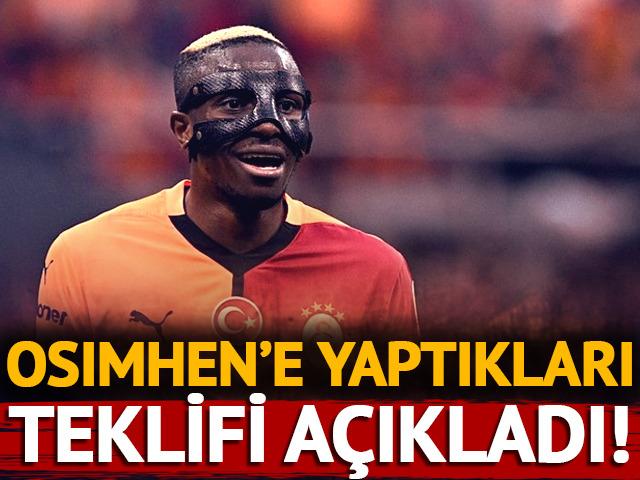 Galatasaray, Osimhen'e yaptığı transfer teklifini açıkladı! 