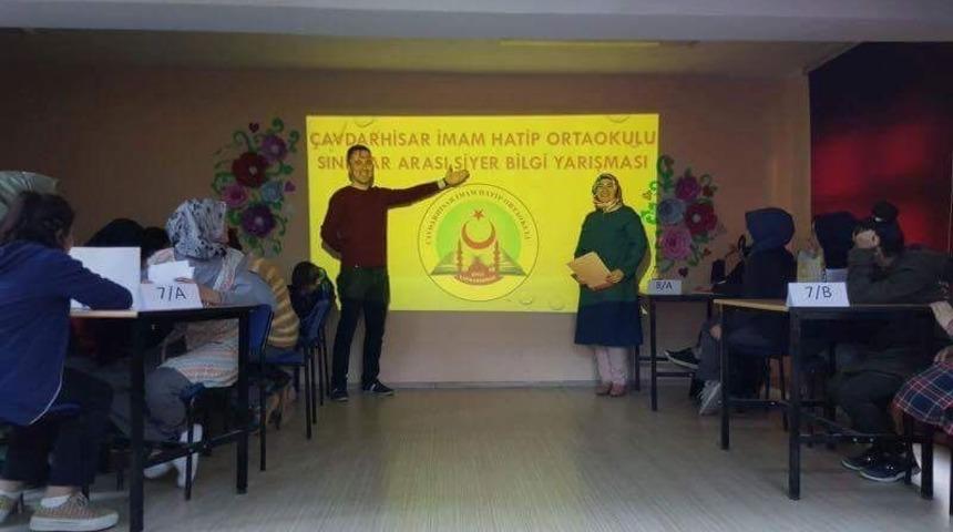 &Ccedil;avdarhisar&rsquo;da &rsquo;&rsquo;Peygamber Efendimizin Hayatı" konulu bilgi yarışması