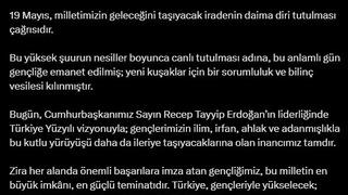 Fahrettin Altun'dan '19 Mayıs' mesajı