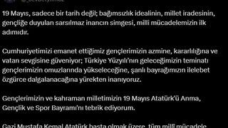 Cevdet Yılmaz'dan '19 Mayıs' mesajı