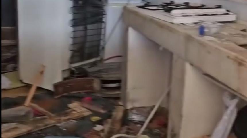 Aç kalan ayılar, belediye başkanının yayla evine girdi