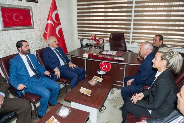 Vali Zorluoğlu’ndan MHP İl Başkanlığına ziyaret