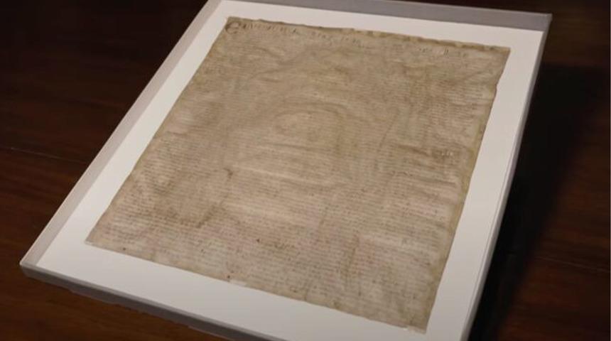 27 dolara aldı Magna Carta çıktı! 1300 yılına ait: İlk yazılı hukuk kuralları ortaya çıktı...