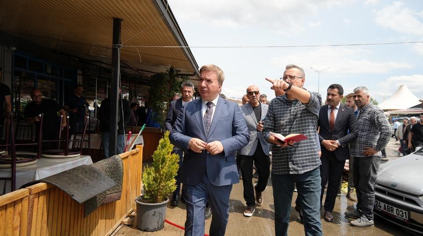 Buğday Meydanı’nda hasar tespit çalışmaları yapıldı