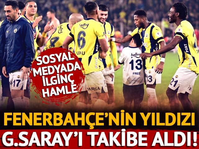 Fenerbahçeli İsmail Yüksek, sosyal medya hesabından Galatasaray'ı takibe aldı!