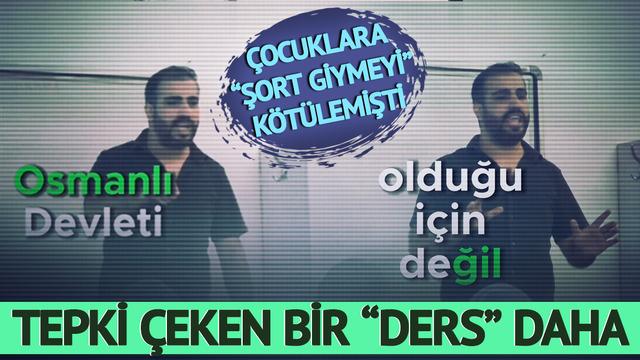 Fenomen öğretmenden tepki çeken bir ders daha! Çocuklara şort giymeyi kötülemişti; Kurtuluş Savaşı'nı Atatürk'süz anlatmış