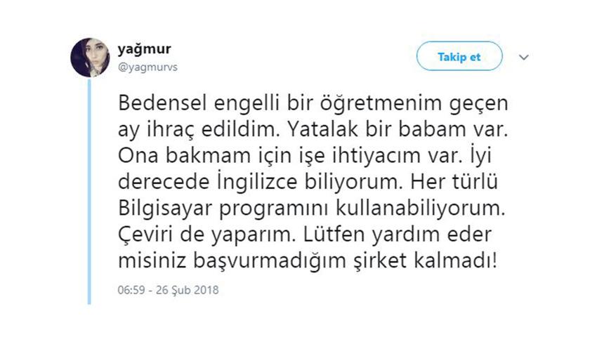 Bedensel engelli &ouml;ğretmenin Twitter'daki yardım &ccedil;ağrısına iğren&ccedil; bir teklifle d&ouml;nen sapık