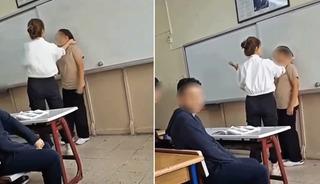 Yer: İstanbul! Öğretmeni böyle görüntülediler, hem dövdü hem hakaret etti: "Pisliksin"