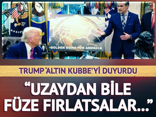 Donald Trump Altın Kubbe'yi tanıttı