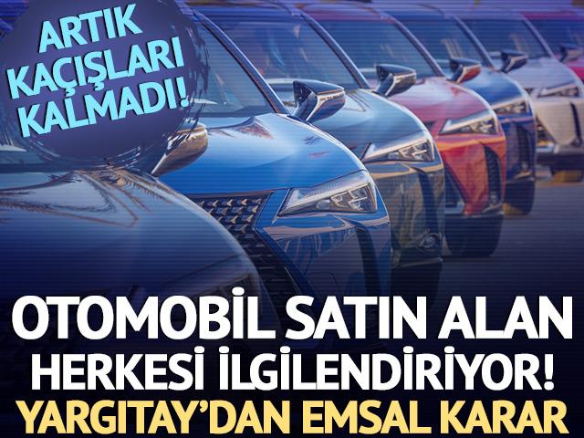 Sıfır otomobiller için emsal karar! ‘Yenisiyle değiştirilecek’