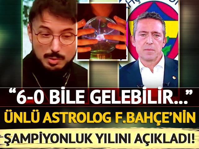 Ünlü astrolog F.Bahçe'nin şampiyon olacağı yılı duyurdu: 6-0 bile gelebilir...