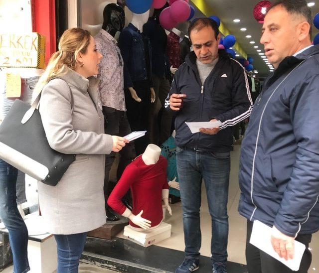 Esnafa ‘çöp saati ve kuralları’ hatırlatıldı