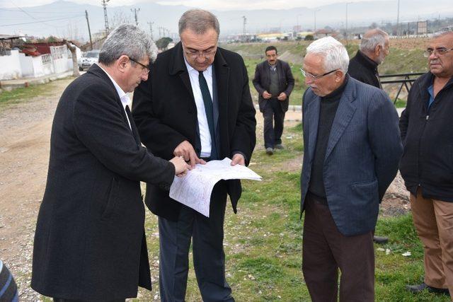 Başkan Karaçoban çalışmaları yerinde inceledi