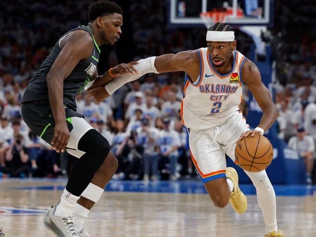 NBA konferans finalinde Timberwolves'u yenen Thunder, seride 1-0 öne geçti