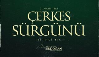 Cumhurbaşkanı Erdoğan'dan 'Çerkes Sürgünü' paylaşımı