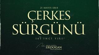 Cumhurbaşkanı Erdoğan'dan 'Çerkes Sürgünü' paylaşımı