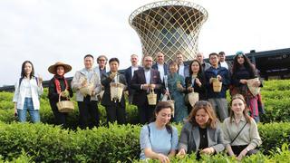 Çin’den gelen akademisyenler Rize’de çay topladı