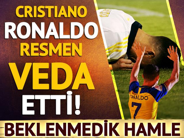 Cristiano Ronaldo, maçın sonunda resmen veda etti! Tribünlere gidip duygusal anlar yaşadı