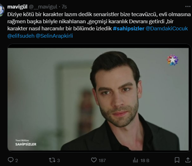 Sahipsizler dizisinde zorla birliktelik sahnesi tepki çekti! "Hiç yakışmamış diziye" G2