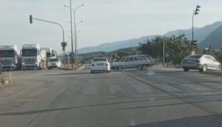 Sosyal medya için görüntü çekerken kazayı kaydetti