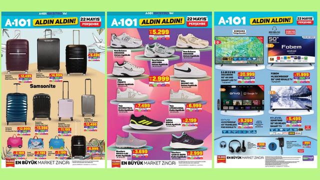 A101'e Samsonite valizler geliyor! İşte 22 Mayıs 2025 A101 Aldın Aldın Kataloğu