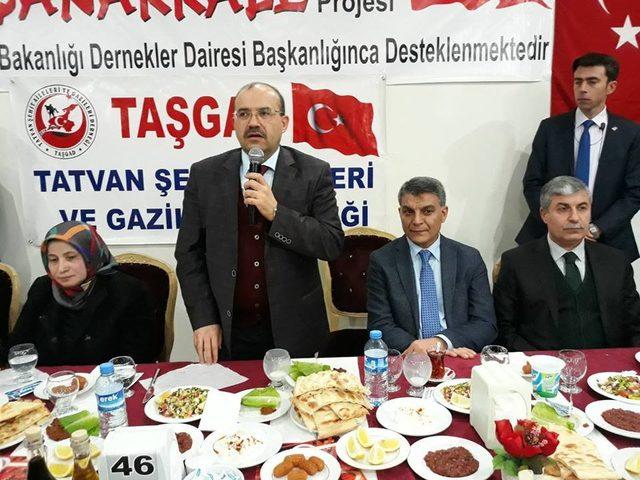 Şehit aileleri ve gaziler yemekte bir araya geldi