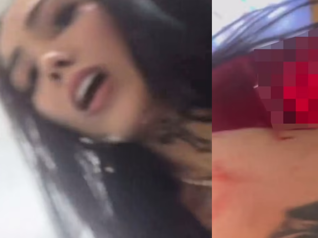 Fenomen kadın canlı yayında defalarca bıçaklandı! Herkes o anları izledi