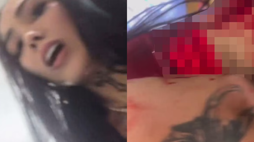 Canlı yayın sırasında oldu! Fenomen kadın herkesin önünde defalarca bıçaklandı! Nedeni ise...