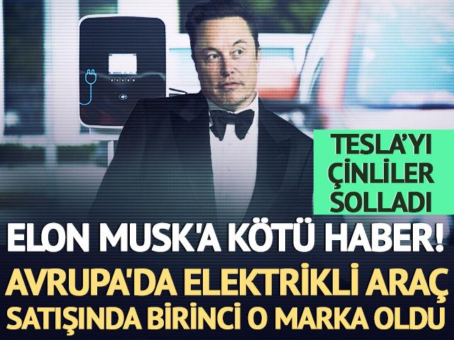 Elon Musk'a kötü  haber! Tesla'yı Çinliler solladı