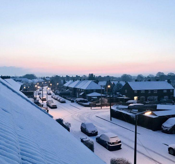 Dev kar bulutu şehrin üstünü kapladı G4