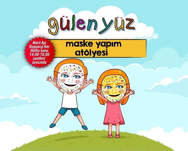 Minikler gülen yüz maskeleri tasarlayacak