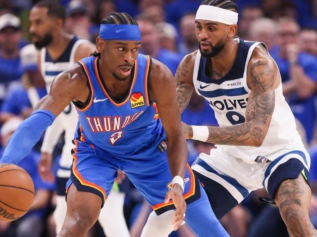 NBA konferans finalinde Timberwolves'u yenen Thunder, seride 2-0 öne geçti