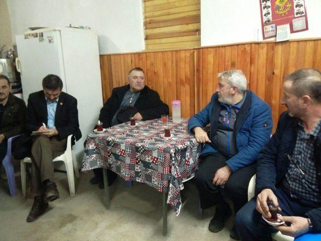 Hisarcık AK Parti Teşkilatı köyde toplandı
