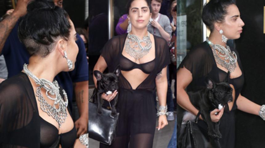 Lady Gaga'dan transparan s&uuml;rpriz