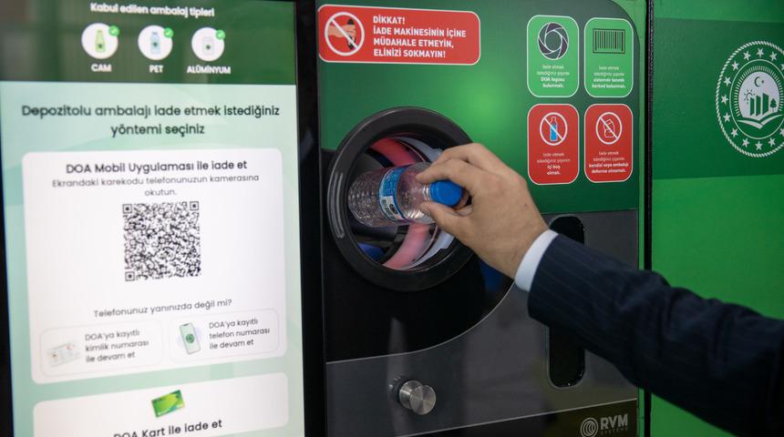 Türkiye'de Depozito Yönetim Sistemi'yle yılda 25 milyar atığın toplanması hedefleniyor