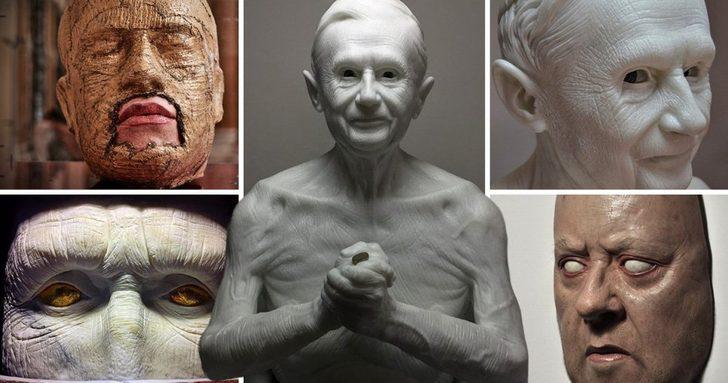 Endişelenmeyin bu tüyler ürpertici insanlar sadece heykeller G1