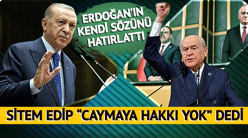 SON DAKİKA | Bahçeli'den Erdoğan'a sitem gibi 'adaylık' çıkışı: Yolundan cayma hakkı yoktur!
