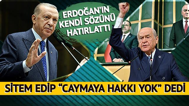 SON DAKİKA | Bahçeli'den Erdoğan'a sitem gibi 'adaylık' çıkışı: Yolundan cayma hakkı yoktur!