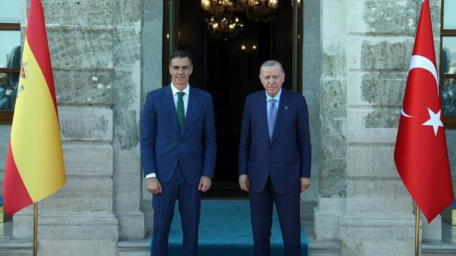 Cumhurbaşkanı Erdoğan, İspanya Başbakanı Pedro Sanchez'i kabul etti