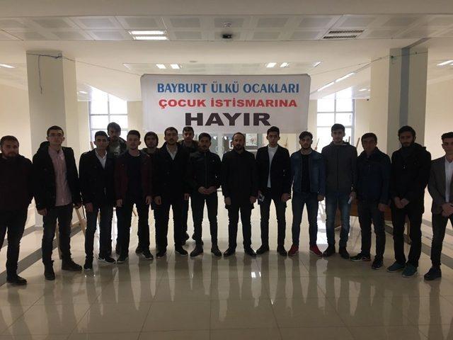 Bayburt’ta ‘Çocuk İstismarına Hayır’ resim sergisi