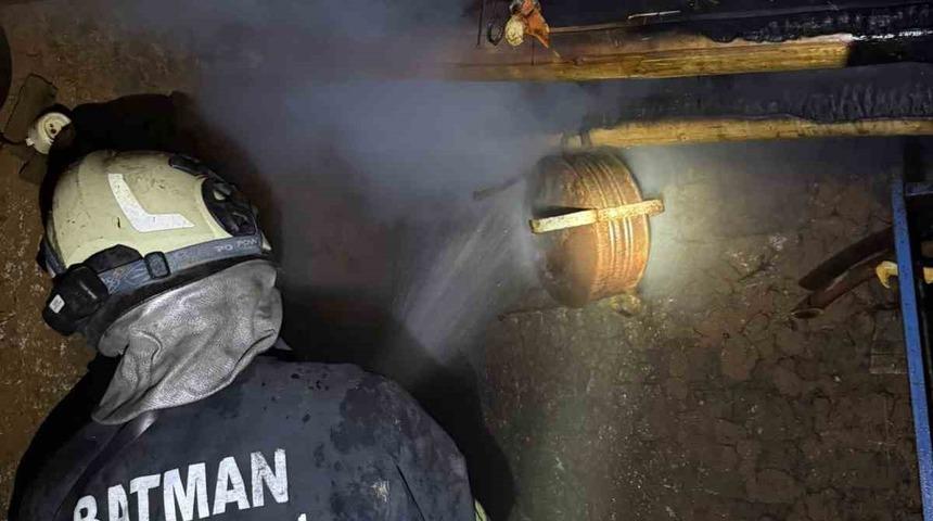 Batman’da ahır yangını